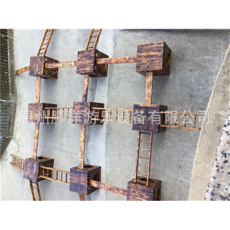 九宫格碳化木制作木制幼儿园早教中心