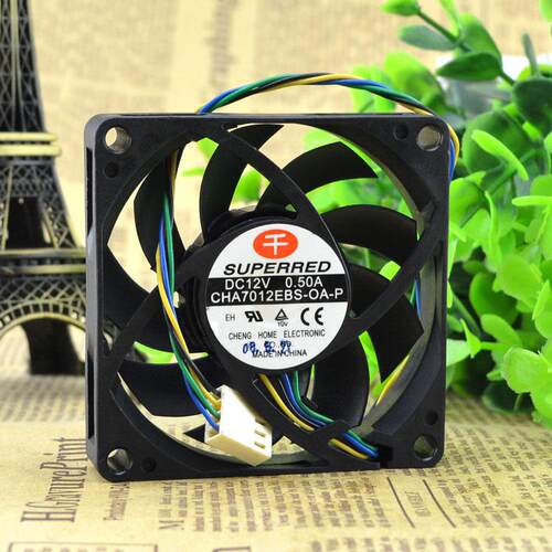 千红CHA7012EBS-OA-P7CM701512V0.50A4线CPU散热风扇