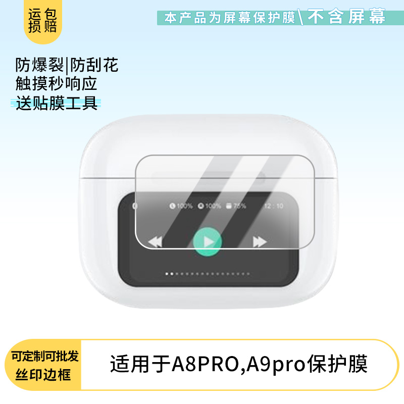 适用于华强北A8PRO,A9pro 屏幕贴膜高清防爆膜防刮防摔膜磨砂防指纹膜软性钢化膜纤维钢化软膜护眼膜