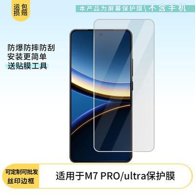 适用于POCO M7 PRO/ultra 手机屏幕软性钢化膜防刮防蓝光膜高清防指纹膜磨砂防反光膜保护膜贴膜