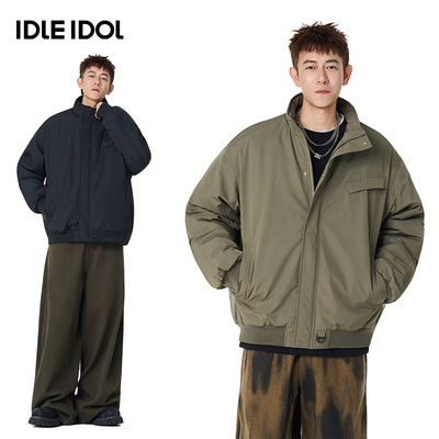 idleidol立领工装棉服
