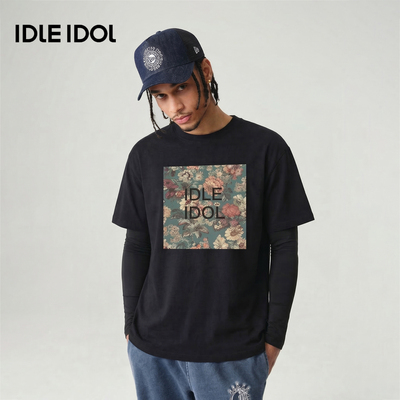 IdleIdol夏季花卉宽松T恤