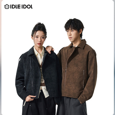 美拉德翻领夹克男2025新款