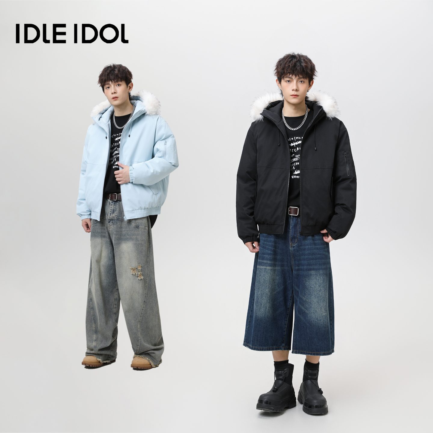 冬季保暖羽绒棉服情侣派克服外套