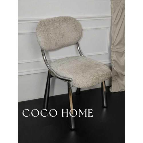 COCO 小羊肖恩椅家用意式轻奢设计餐桌椅餐椅包豪斯休闲靠背椅子