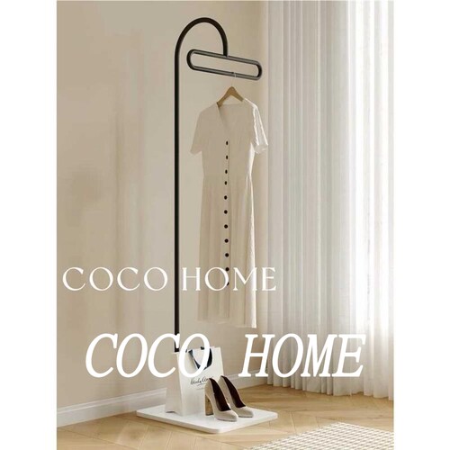 COCO 轻奢家用卧室创意衣服架子玄关落地式挂衣架钢制立式衣帽架