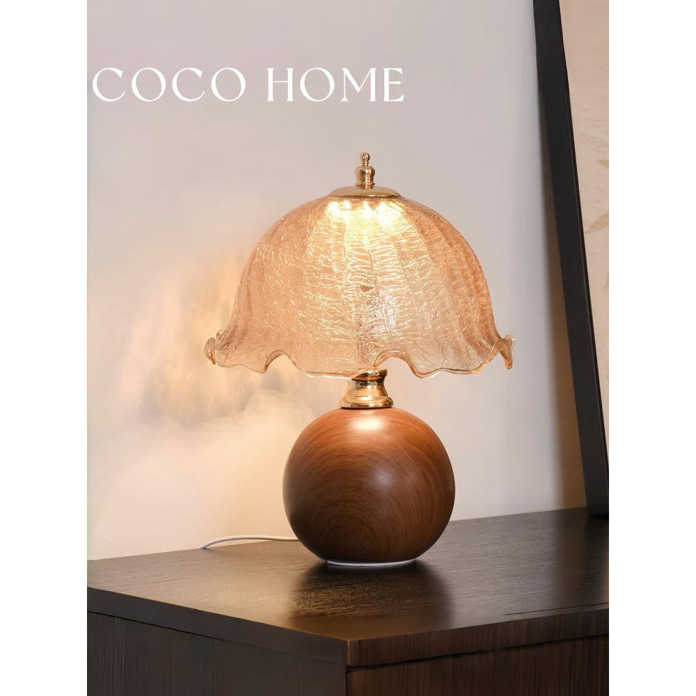 COCO复古台灯卧室床头灯轻奢高级感充电款美式中古风氛围灯