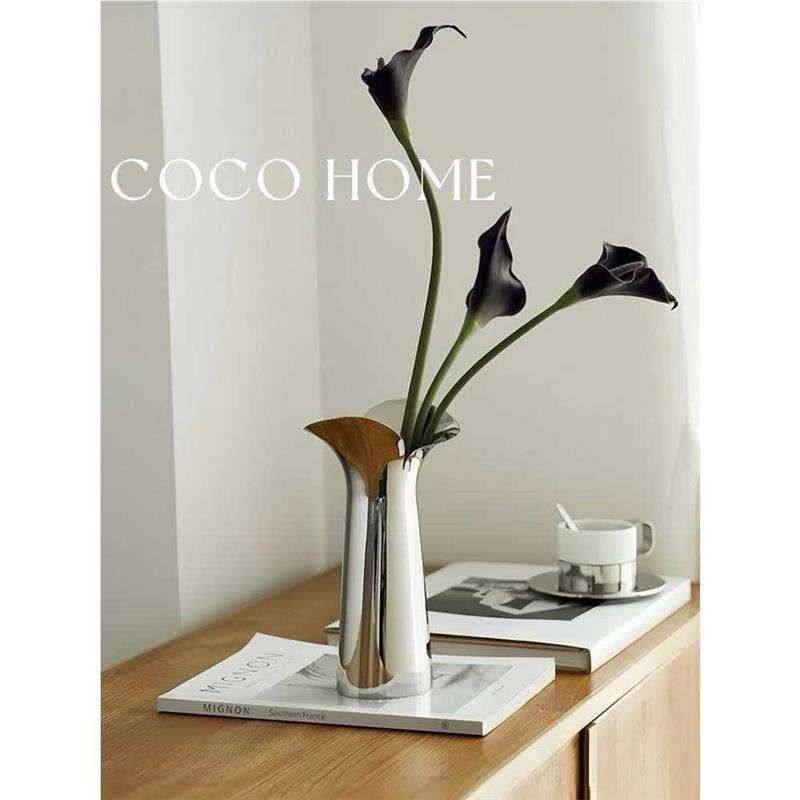 COCO 高级感轻奢北欧电镀陶花瓶