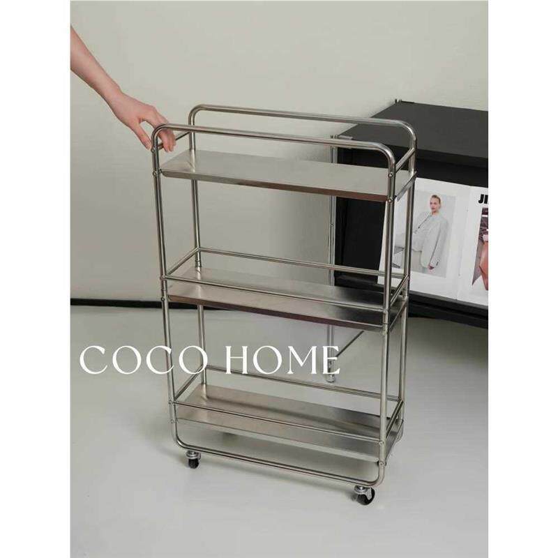 COCO 置物架多层可移动家用厨房浴室夹缝小推车多功能储物收纳架