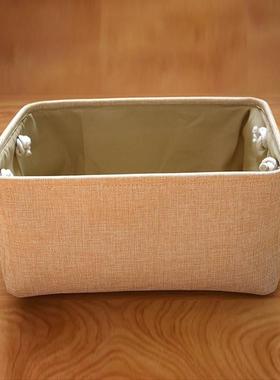 Linen Storage Basket with Handheld Desktop Organizer Foldabl