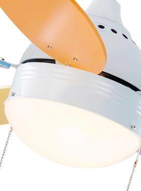 l风扇扇灯幼儿园儿童卧餐厅吊扇灯 带遥TZU控ed隐室形电风吊灯