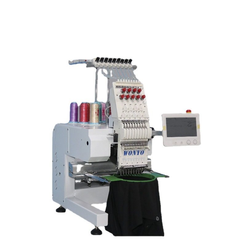 单头9针电脑绣花机成衣帽子刺绣机全自动高速迷你小型刺绣机器