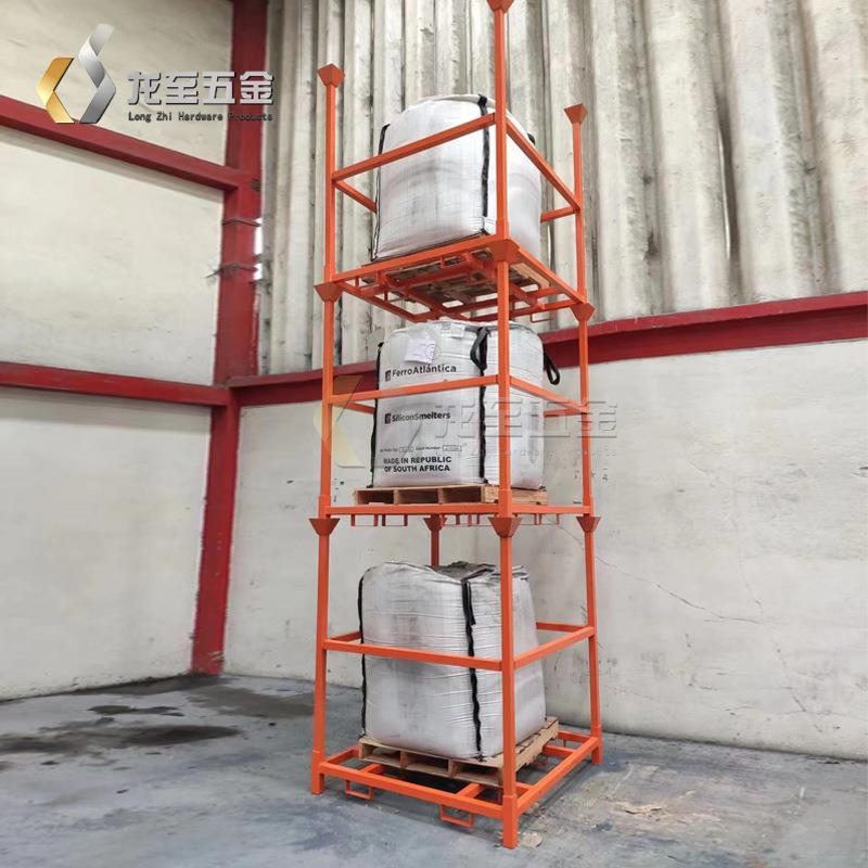 定制架仓储堆垛货钢制周CAG转料架盘架架折叠货布袋料托架吨袋货