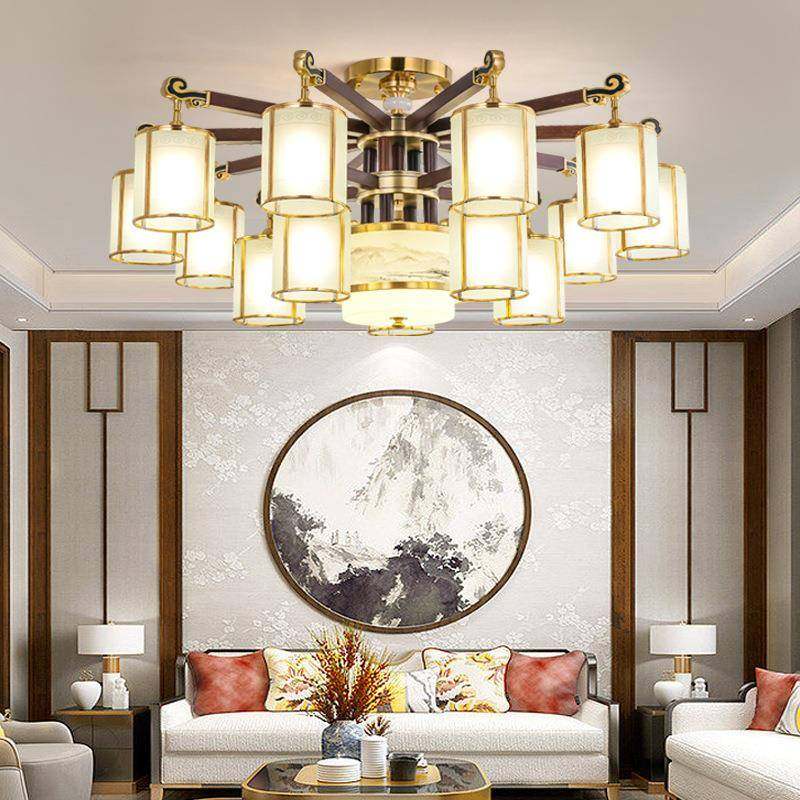 全铜吊客厅用灯沙比利木锡铜灯罩大气灯别墅家餐厅书/益房焊卧室,家装灯饰光源,置物功能落地灯,淘宝优惠券,粉丝福利购,淘宝优惠卷