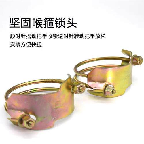 强力镀箍锌老虎夹卡双MAGA-102管虎钢丝喉箍重型管抱箍水泵加强型