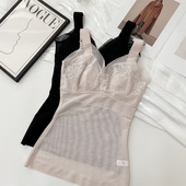 美体塑身衣超薄网纱收腹束腰文胸背心一体内衣女束身上衣显瘦夏季