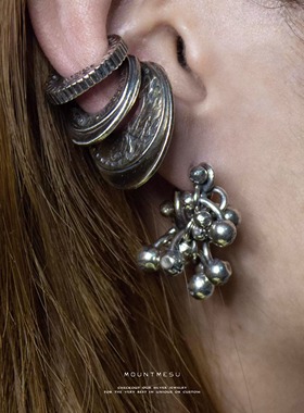 MOUNTMESU  银饰耳夹