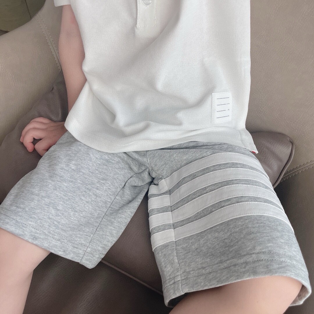 tAEbV条纹男女运动五分卫裤短裤图片