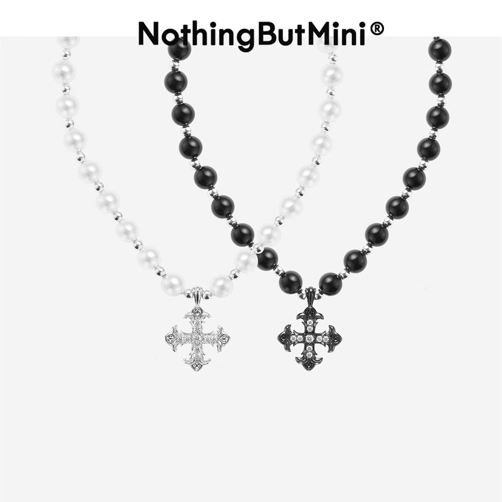 NothingButMiniNBM十字星金属吊坠珍珠银饰项链小众潮牌女男生,饰品/流行首饰/时尚饰品新,项链,淘宝优惠券,粉丝福利购,淘宝优惠卷
