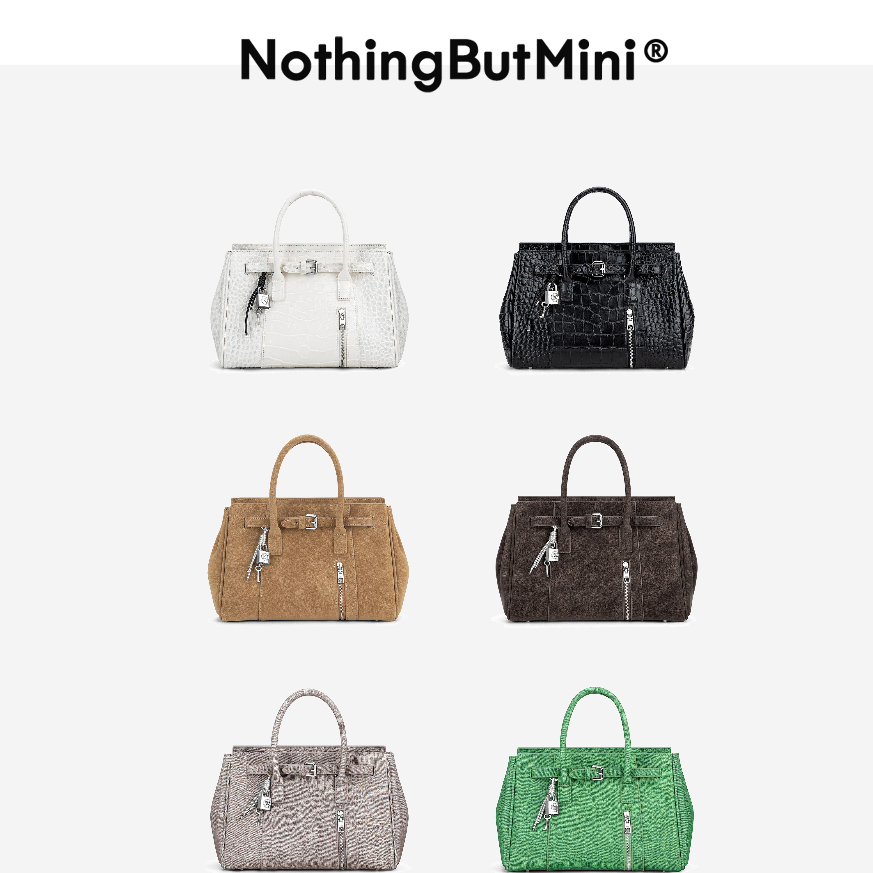 NothingButMini2026 AlmostBK牛皮手提包通用款女包简约流行时尚,箱包皮具/热销女包/男包,通用款女包,淘宝优惠券,粉丝福利购,淘宝优惠卷