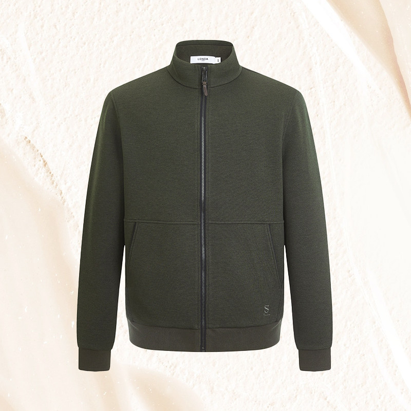 【含绵羊毛】LONDA伦德马秋季新款立领夹克商务休闲针织衫外套男,男装,夹克,淘宝优惠券,粉丝福利购,淘宝优惠卷