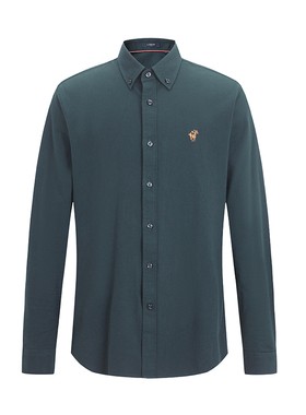 【挺括牛津纺】LONDA伦德马春季男士长袖衬衫易打理多彩纯色衬衣