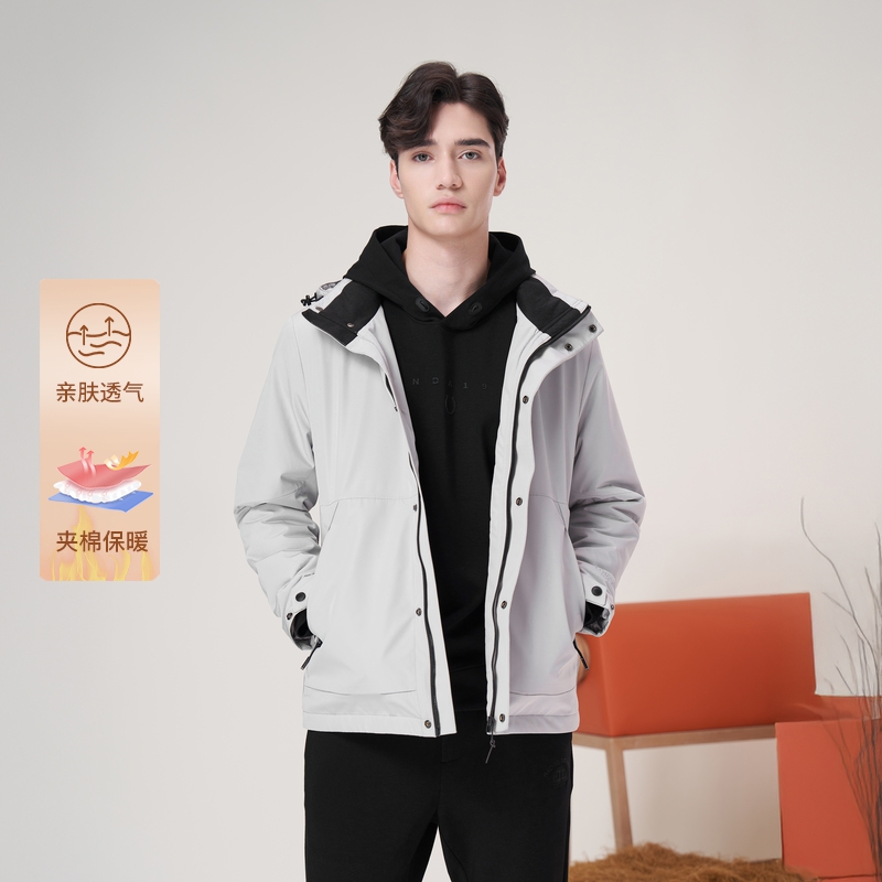 LONDA伦德马商务休闲棉衣外套男