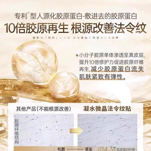 【胖八爆法款】凝水微晶4D令纹角贴提拉字纹WXM嘴纹