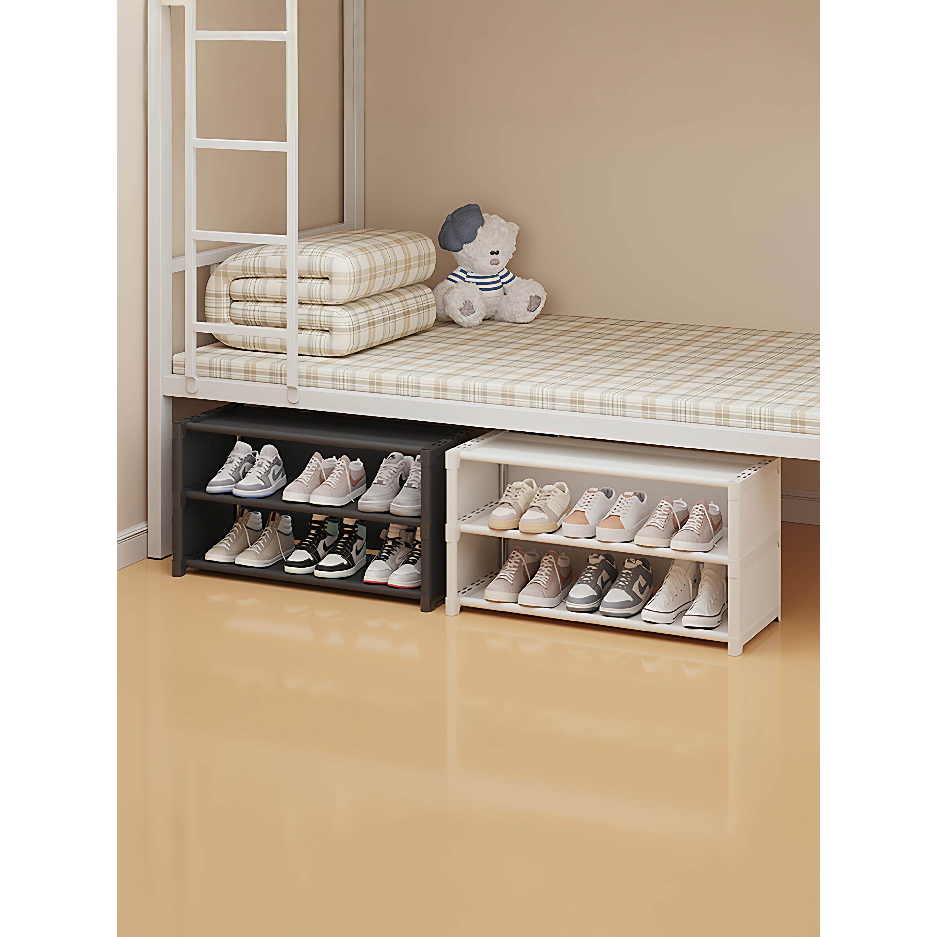 チュシンミ-宿舍多层鞋架床底收纳防尘家用桌底小窄鞋柜门口,收纳整理,鞋子收纳架,淘宝优惠券,粉丝福利购,淘宝优惠卷