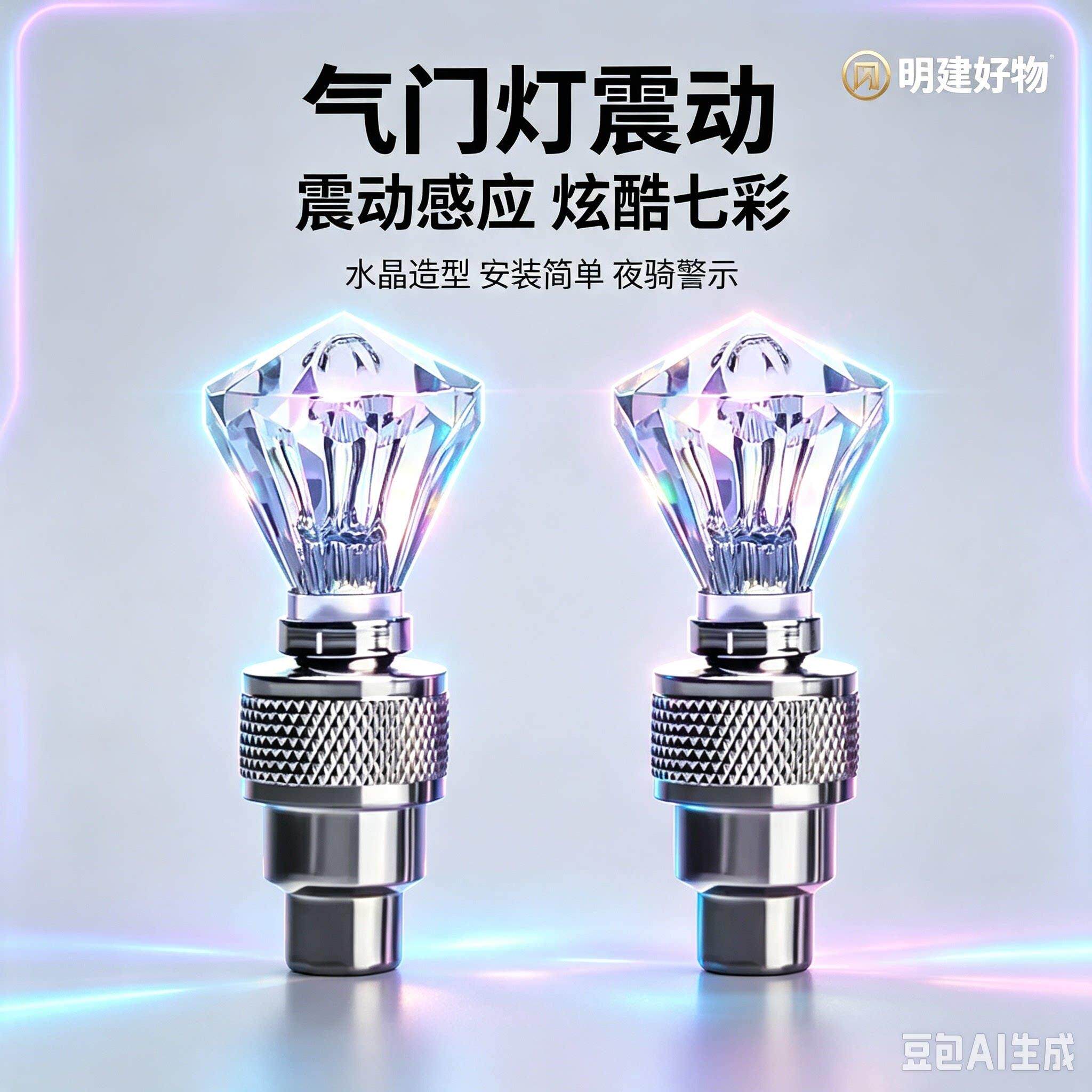 新自行车气门震BFY感应灯七彩气嘴动灯山地车夜骑装备闪光灯款ZX