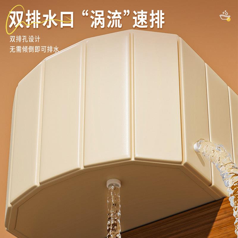 国泡澡折叠浴缸德全身成人洗澡桶桶家用IJG可浴坐盆沐浴桶双人