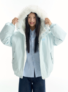 TGWALL「浅梦」加厚大毛领防兔毛派克棉服保暖宽松冬季棉衣外套女