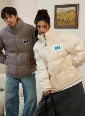 TGWALL「贝壳绒绒」立领棉服冬季防寒保暖加厚宽松情侣装棉衣外套