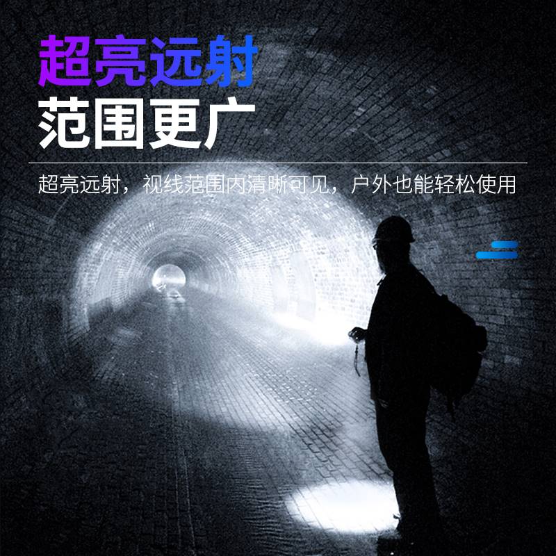 自行车夜骑灯山地车手电筒骑行车前灯充电强光超亮单车灯装备配件