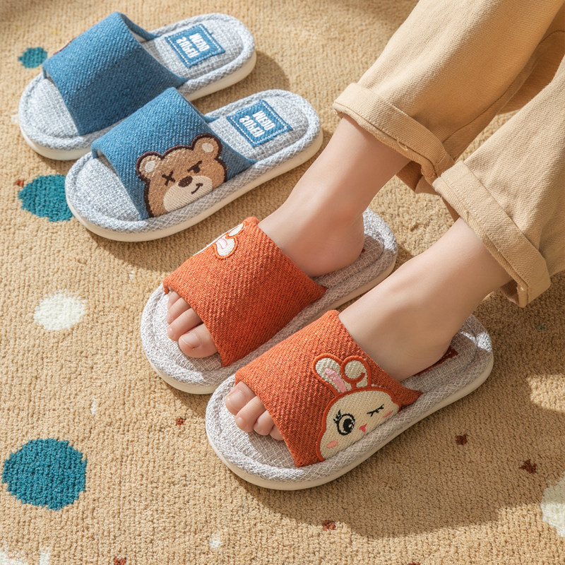 儿童亚麻拖鞋男童防滑底春秋居家亲子拖鞋小中童女孩棉麻布艺拖鞋,童鞋/婴儿鞋/亲子鞋,儿童棉拖鞋,淘宝优惠券,粉丝福利购,淘宝优惠卷
