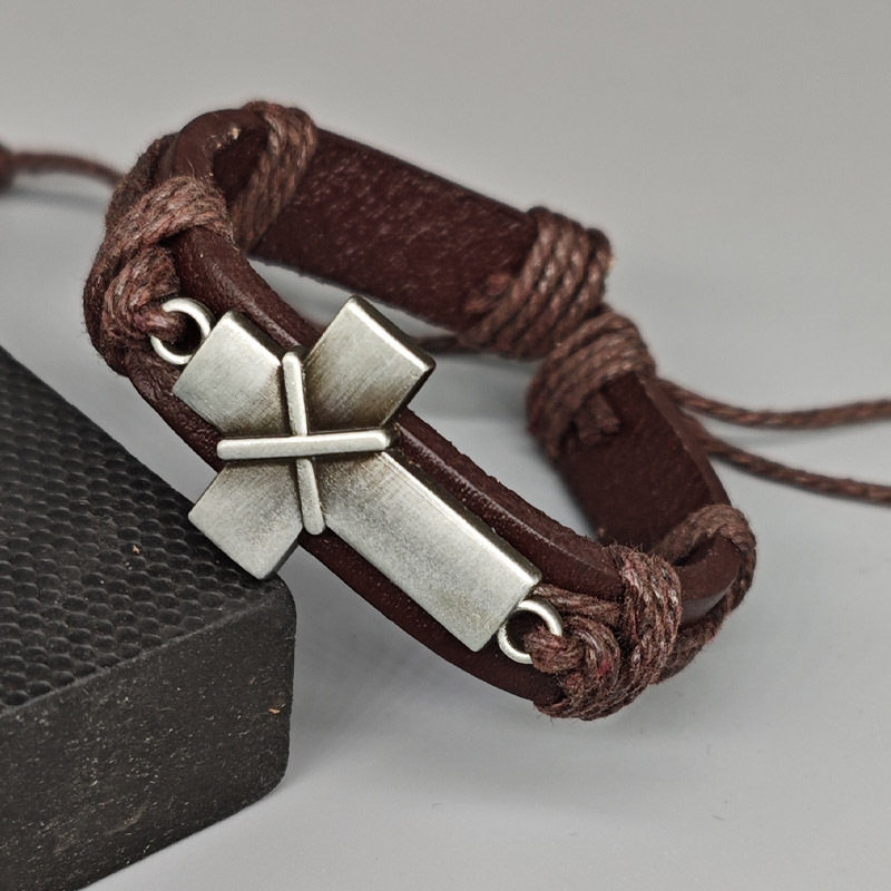 做旧网红情侣个性复古编织手链简约可调闺蜜十字架手环手绳男小众,饰品/流行首饰/时尚饰品新,手链,淘宝优惠券,粉丝福利购,淘宝优惠卷