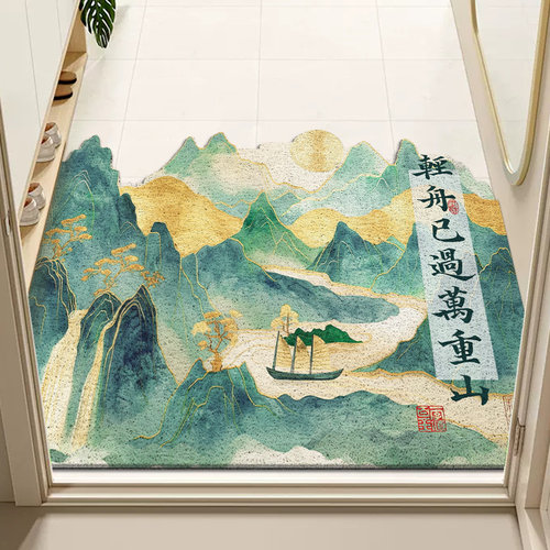 地垫入户门垫丝圈国风家用脚垫