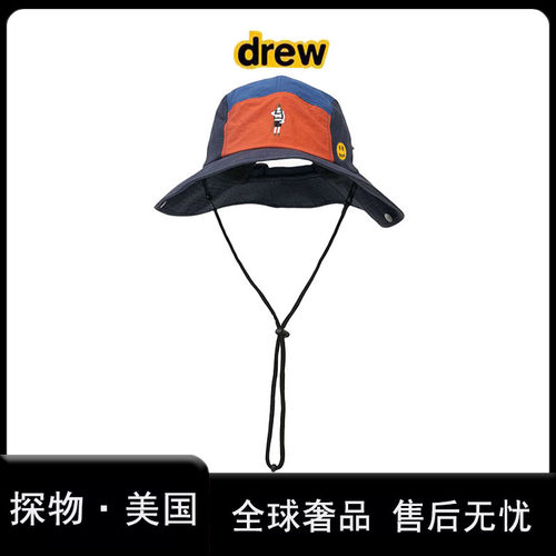drew笑脸速干渔夫帽日系复古遮阳