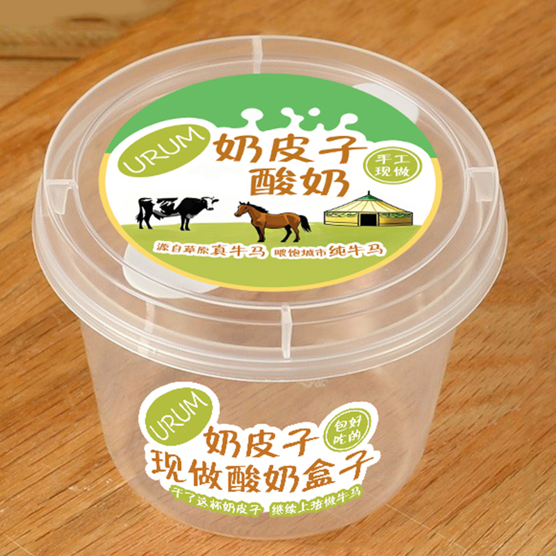 网红奶皮子酸奶包装盒希腊酸奶杯