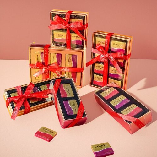 GODIVA歌帝梵牛奶巧克力片装送女友闺蜜礼物结婚订婚满月喜糖
