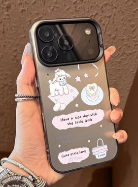 白鹿同款手机壳适用苹果17promax创意华为puar80防摔phone16多巴胺小米15小羊14mate60小米13可爱荣耀400