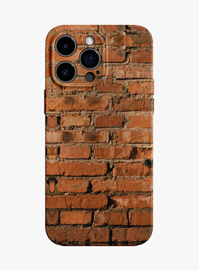 红砖头墙面仿真适用苹果16promax菲林手机壳华为puar80创意70iphone15防摔14mate60pro个性光面荣耀400pro