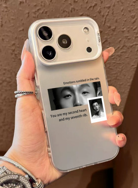 李荣浩眼睛手机壳适用苹果17promax华为puar70黑白80phone16黑马15/14mate60应援小米13nova/reno12荣耀500
