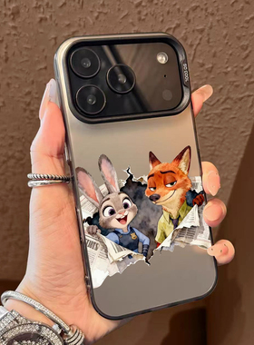 朱迪与尼克手机壳适用苹果17promax疯狂动物城2华为puar80/70防摔phone16情侣15/14mate60小米13动画荣耀400