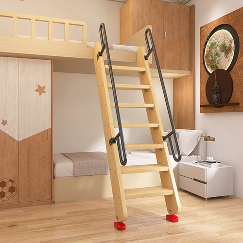 木梯子实木带扶手楼梯工厂直营