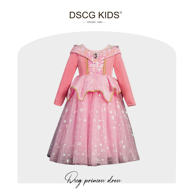 【品牌】女童睡美人公主裙爱洛秋