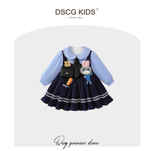 DSCG女童朱迪兔子警官衣服秋冬COS疯狂动物城儿童生日礼物公主裙