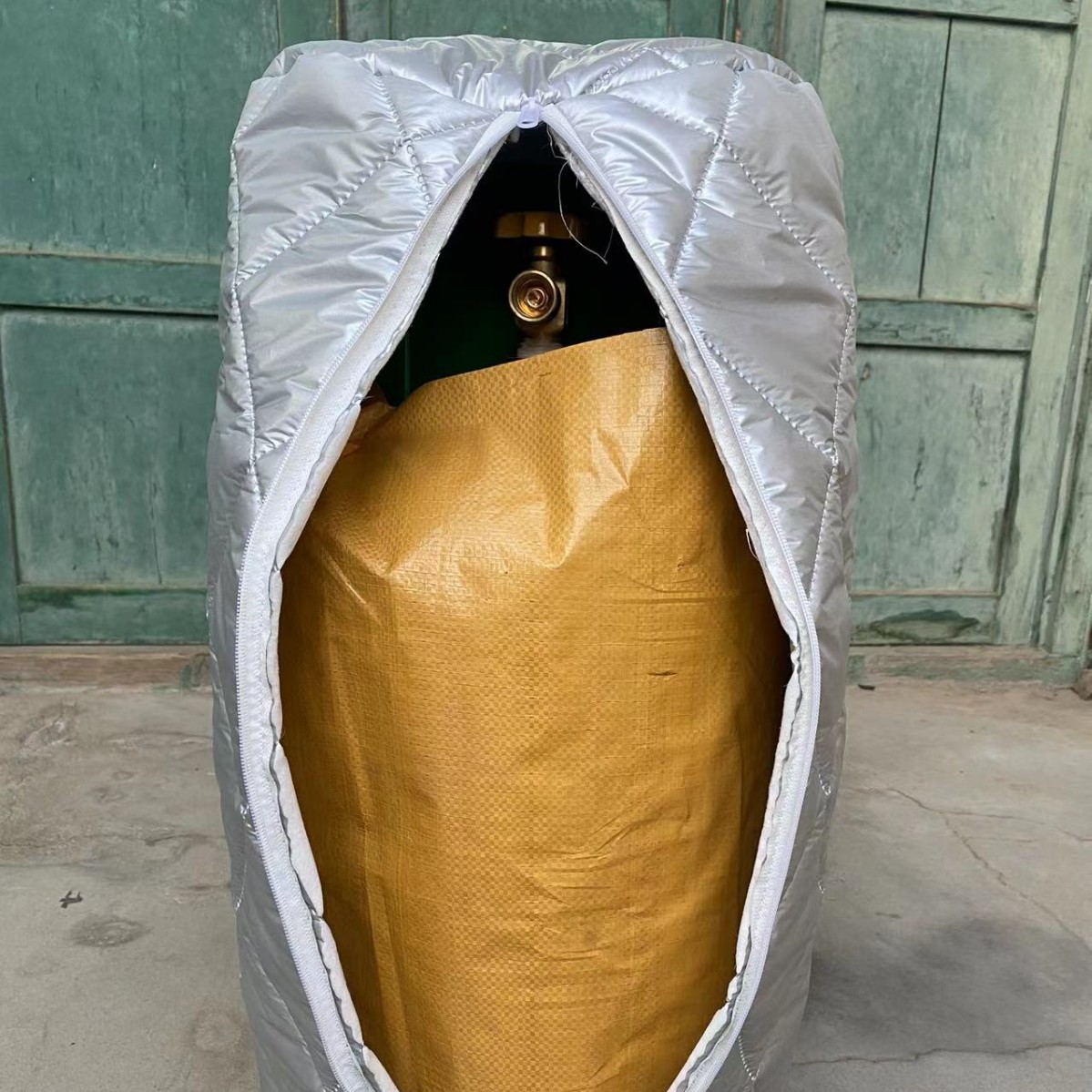 冬季加厚款煤气罐罩双面防风防水