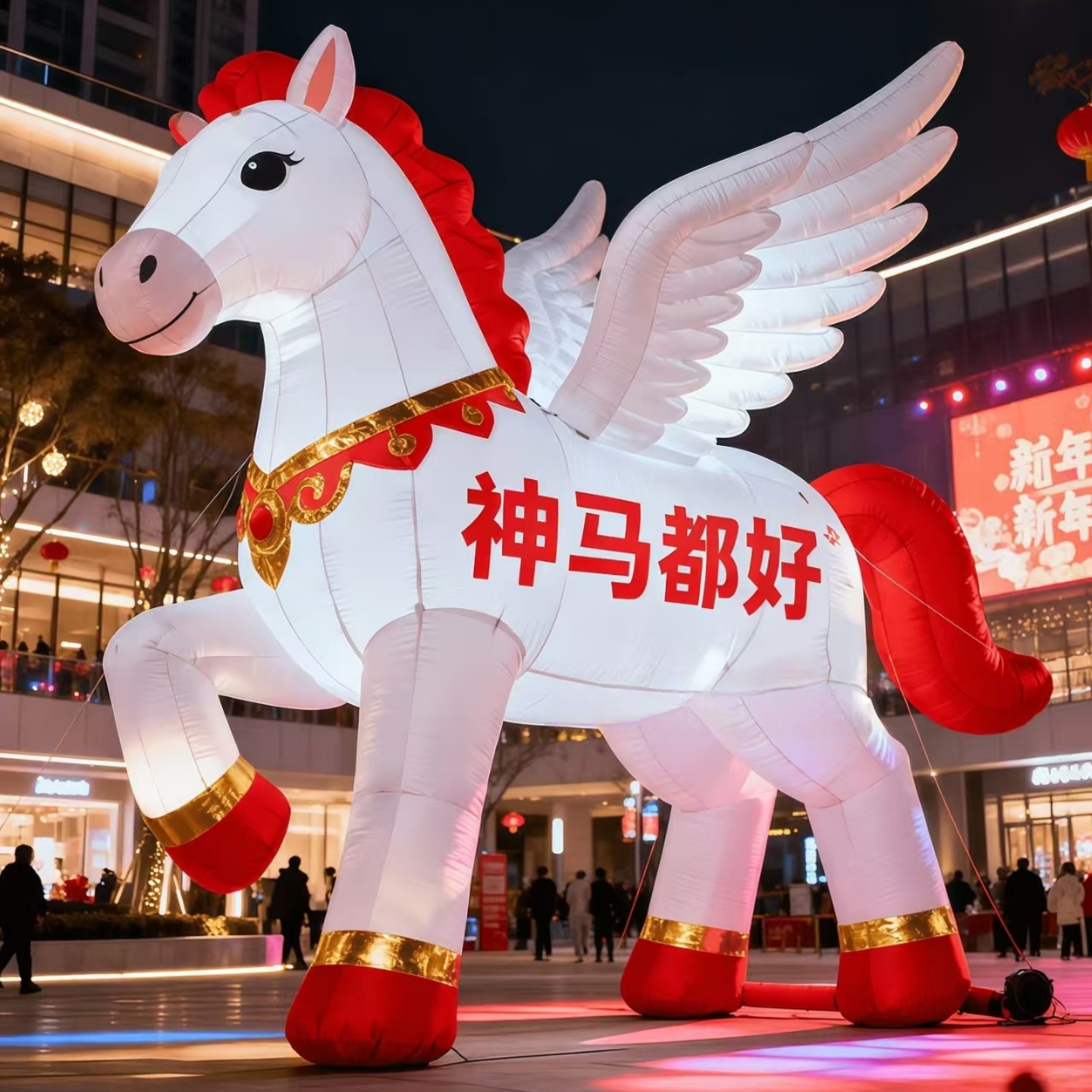 2026马年气模造型商场景区商业街