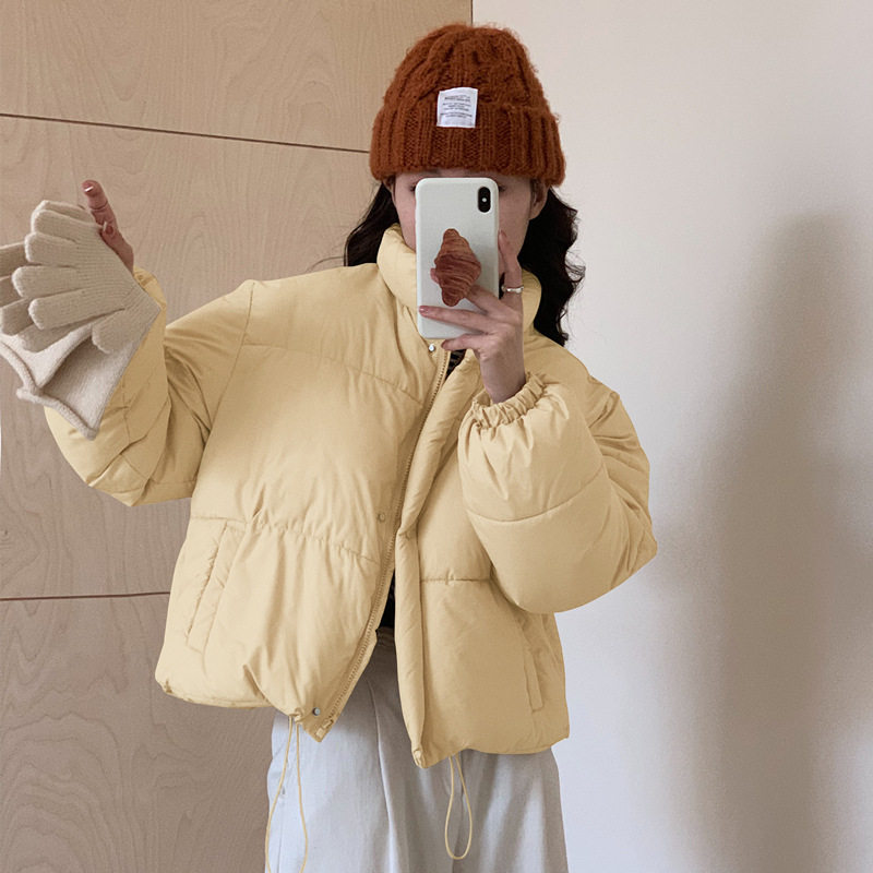 韩国东大门面包棉服女2025冬季新款立领小个子短款时尚羽绒棉服